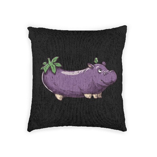Hip Eggplant Woven Pillows