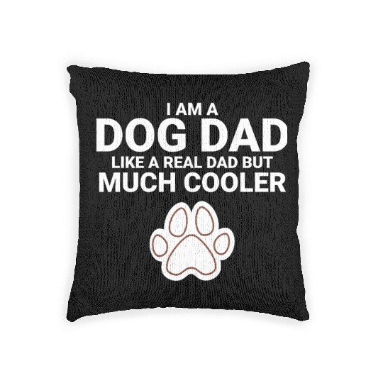 I ama dog dad Woven Pillows