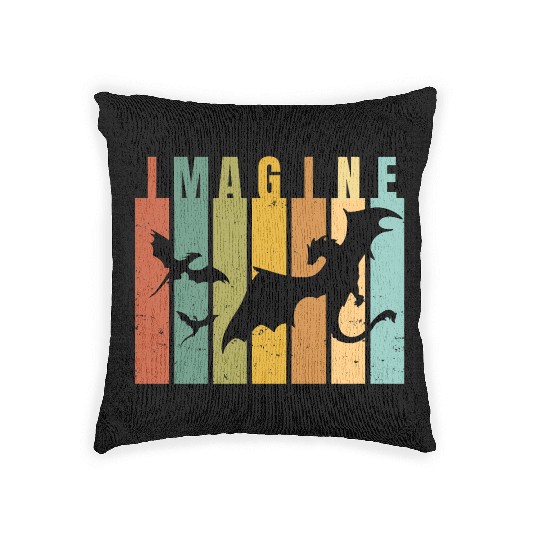 Imagine Fantasy Beasts - Dragons Woven Pillows