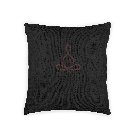 Inner calm yoga Woven Pillows