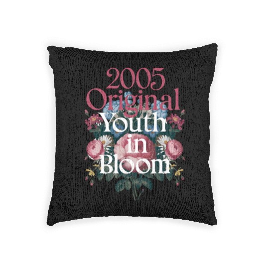 2005 Original Youth in Bloom Floral Woven Pillows