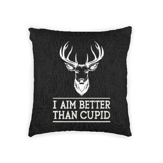 Funny Valentine's Day Cupid Woven Pillows