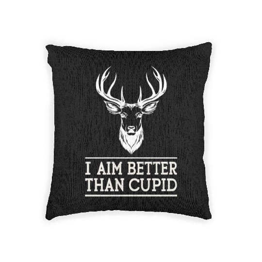 Funny Valentine's Day Cupid Woven Pillows