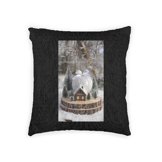 Winter Wonderland: A Miniature Holiday Escape Woven Pillows