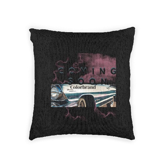 Colorbrand Lowrider advert design Woven Pillows