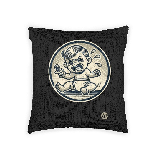 Spoiled Crybaby – Vintage Cartoon Woven Pillows