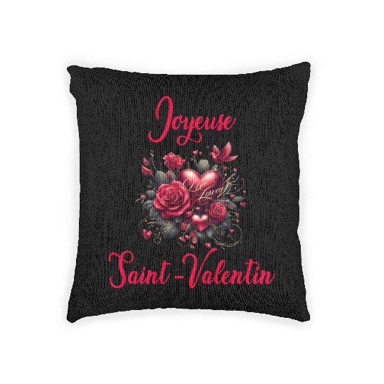 Joyeuse Saint-Valentin Woven Pillows
