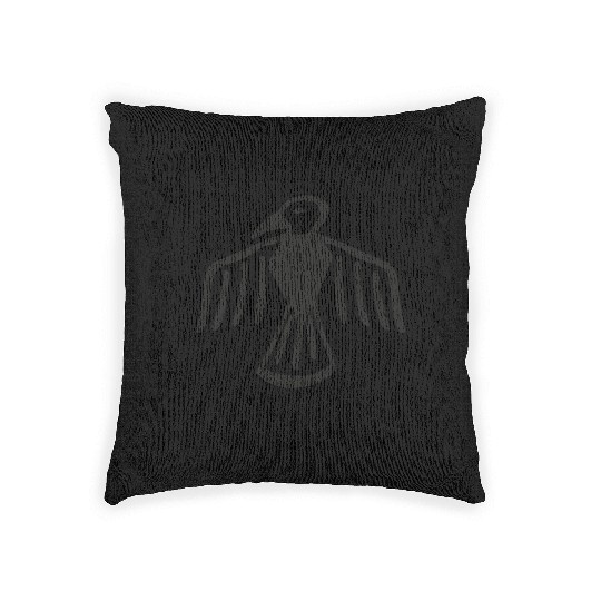 AZTEC BIRD funny free bird design Woven Pillows