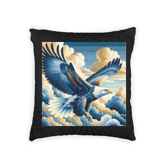 Fantasy Eagle Design Woven Pillows