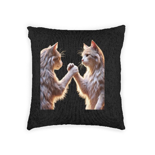 Classic cat Woven Pillows