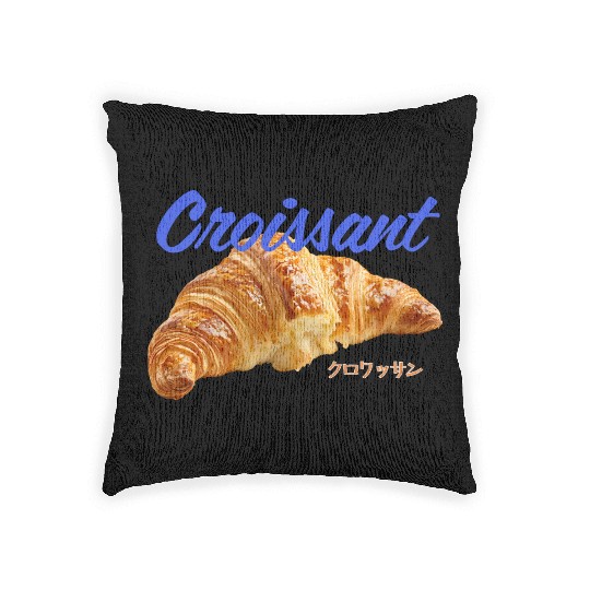 Croissant Lover Woven Pillows