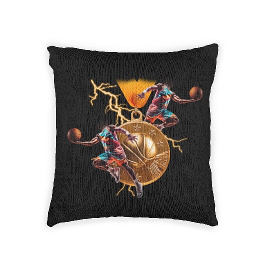 Basketball Game Day Woven Pillows