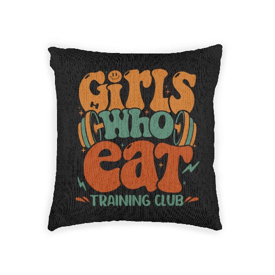 Girls Who Eat Training Club Woven Pillows