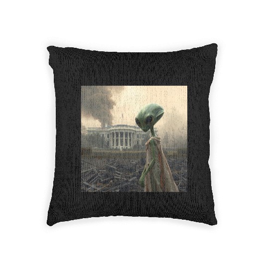 Trump - We let the criminal run again, sorry Woven Pillows