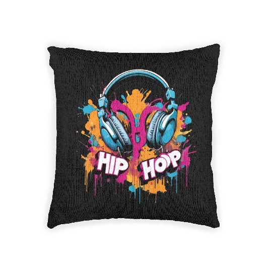 Hip Hop: The Beat of the Streets Woven Pillows