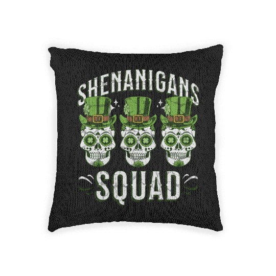Shenanigans Squad – St. Patrick’s Day Woven Pillows