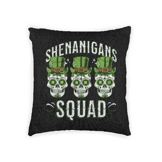 Shenanigans Squad – St. Patrick’s Day Woven Pillows