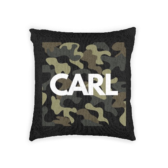 Carl Name Woven Pillows for Men Good Quality Camouflage