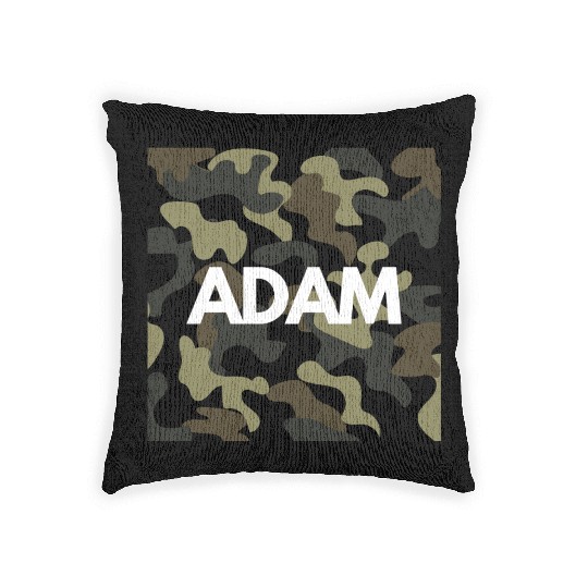 Adam Name Woven Pillows Men Good Quality Camouflage