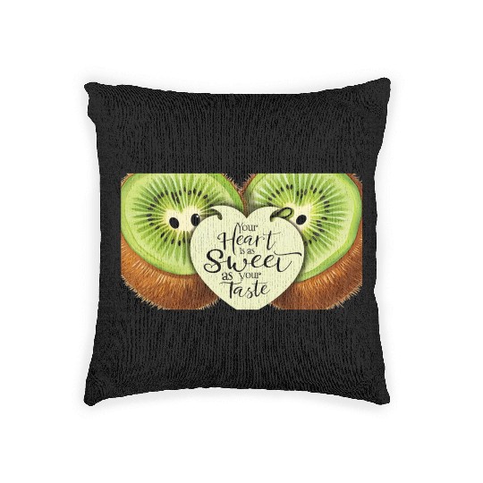 Your Heart is Sweet as Your Taste – Kiwi Love Woven Pillows