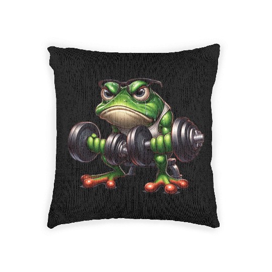 Ribbit & Rip Frog Woven Pillows