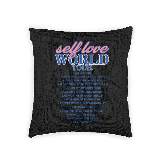 Selflove World Tour Woven Pillows