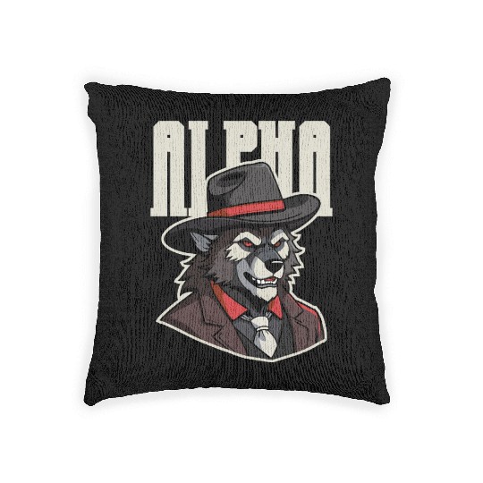 Alpha Wolf – No Beta Behavior Woven Pillows
