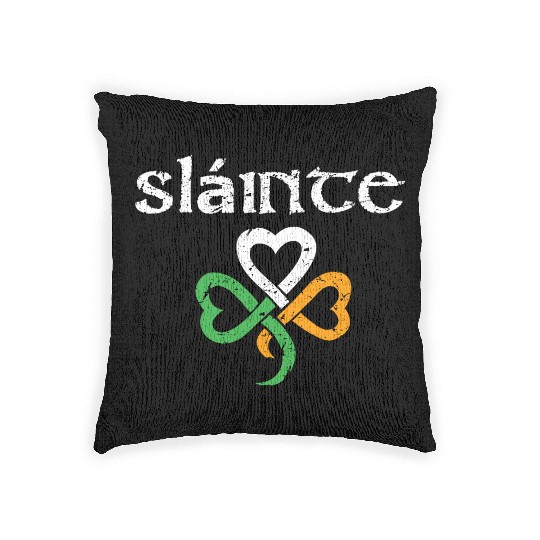 Slainte St Patricks Day Irish Cheers Good Health Woven Pillows