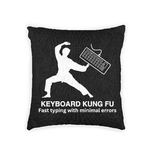 KEYBOARD KUNG FU Woven Pillows