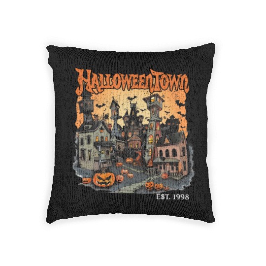 Halloween Town Woven Pillows