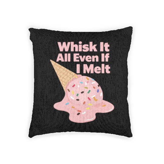 Whisk It All – Cute Ice Cream & Baking Pun Woven Pillows