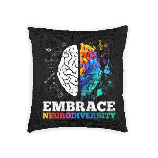 Embrace Neurodiversity Autism Awareness Woven Pillows