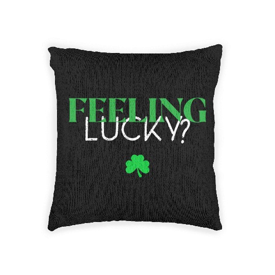 Feeling Lucky With Clover Woven Pillows