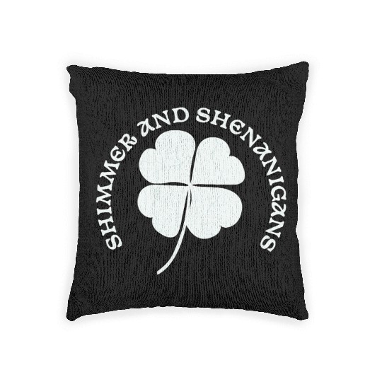 Shimmer and Shenanigans Large Clove Design Woven Pillows