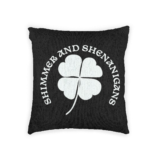 Shimmer and Shenanigans Large Clove Design Woven Pillows