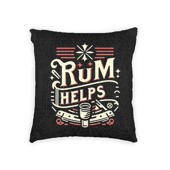 Rum Helps 11 Woven Pillows