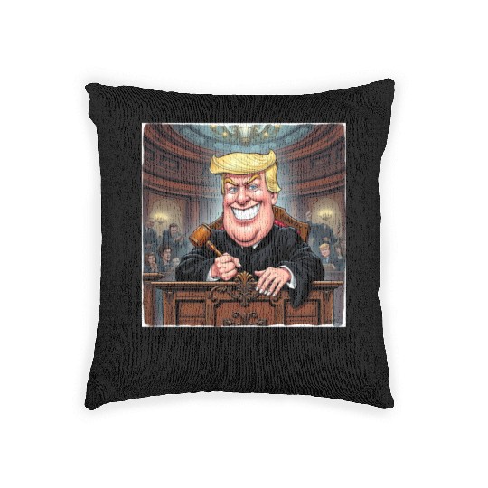 Trump - Laws are for common folk - not KINGS! Woven Pillows