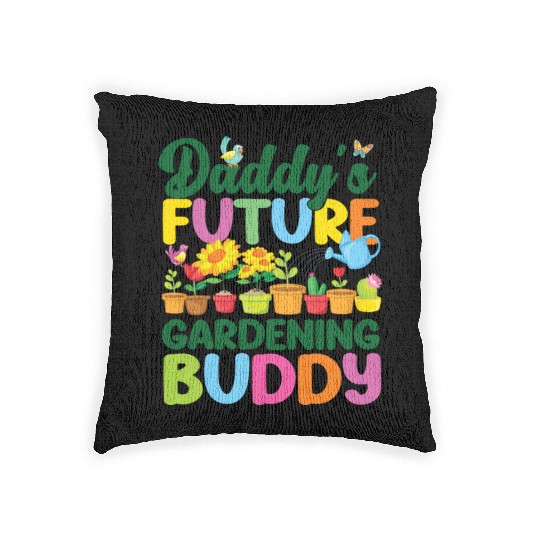 Plant Lover Gardening Toddler Woven Pillows