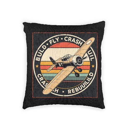 RC Plane Build Fly Crash Rebuild Pilot RC Planes Woven Pillows