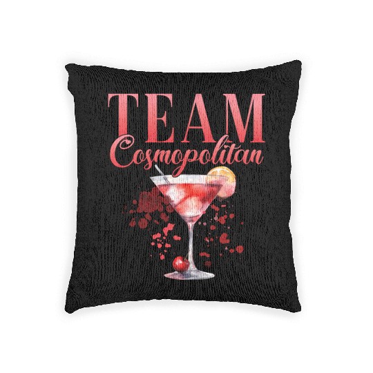 Cocktail Bartender Team Cosmopolitan Woven Pillows