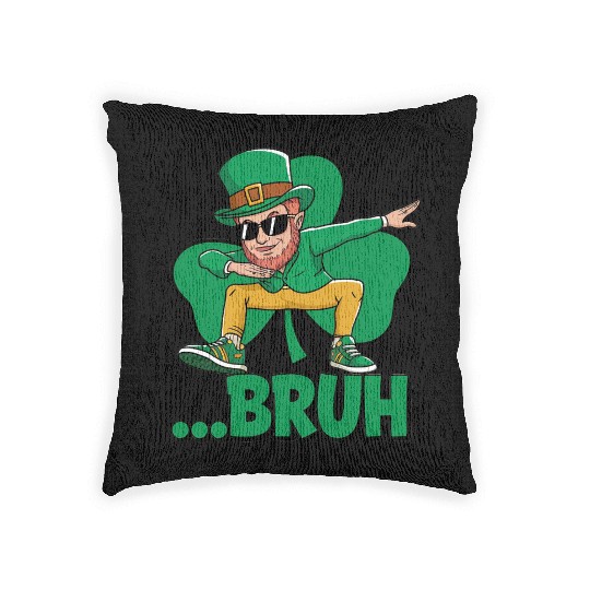 Irish Drinking Team Woven Pillows St. Paddy's Day Meme