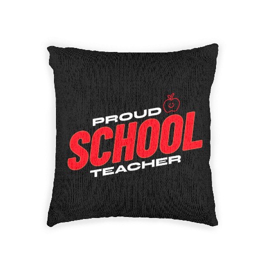 Proud School Teacher Woven Pillows