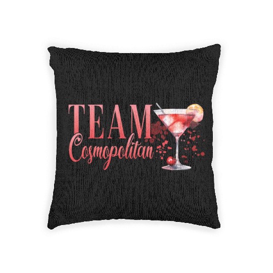 Cocktail Bartender Team Cosmopolitan Woven Pillows