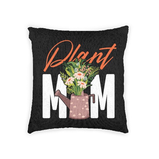 Plant Lover Gardening Plant Mom Woven Pillows