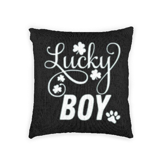 Lucky Boy St Patrick's Day Woven Pillows