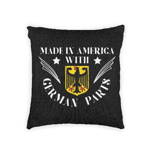 Made In America With German Parts US USA Woven Pillows