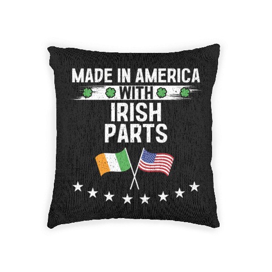 Made In America With Irish Parts Woven Pillows