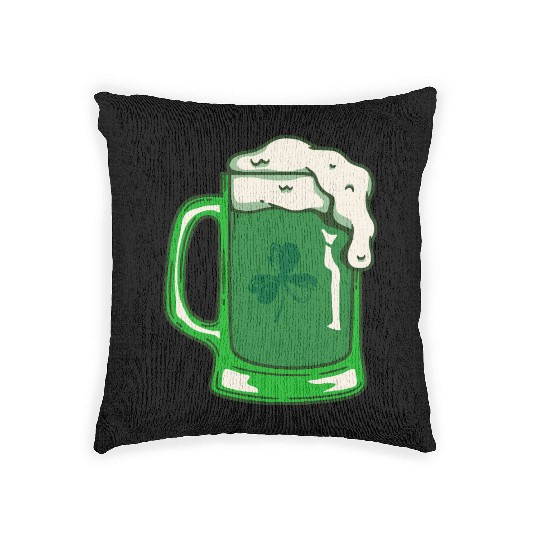 Green Beer Woven Pillows