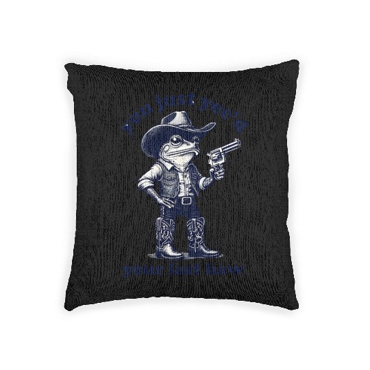 Crazy Raccoon – Funny Wild Animal Humor Woven Pillows