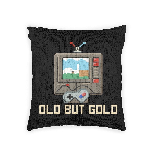Old But Gold Gamer Woven Pillows